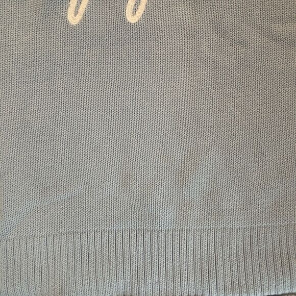 Duffield Preppy Lane Heirloom Cotton Women's Useppa Light Blue Sweater Sz M - Picture 6 of 12